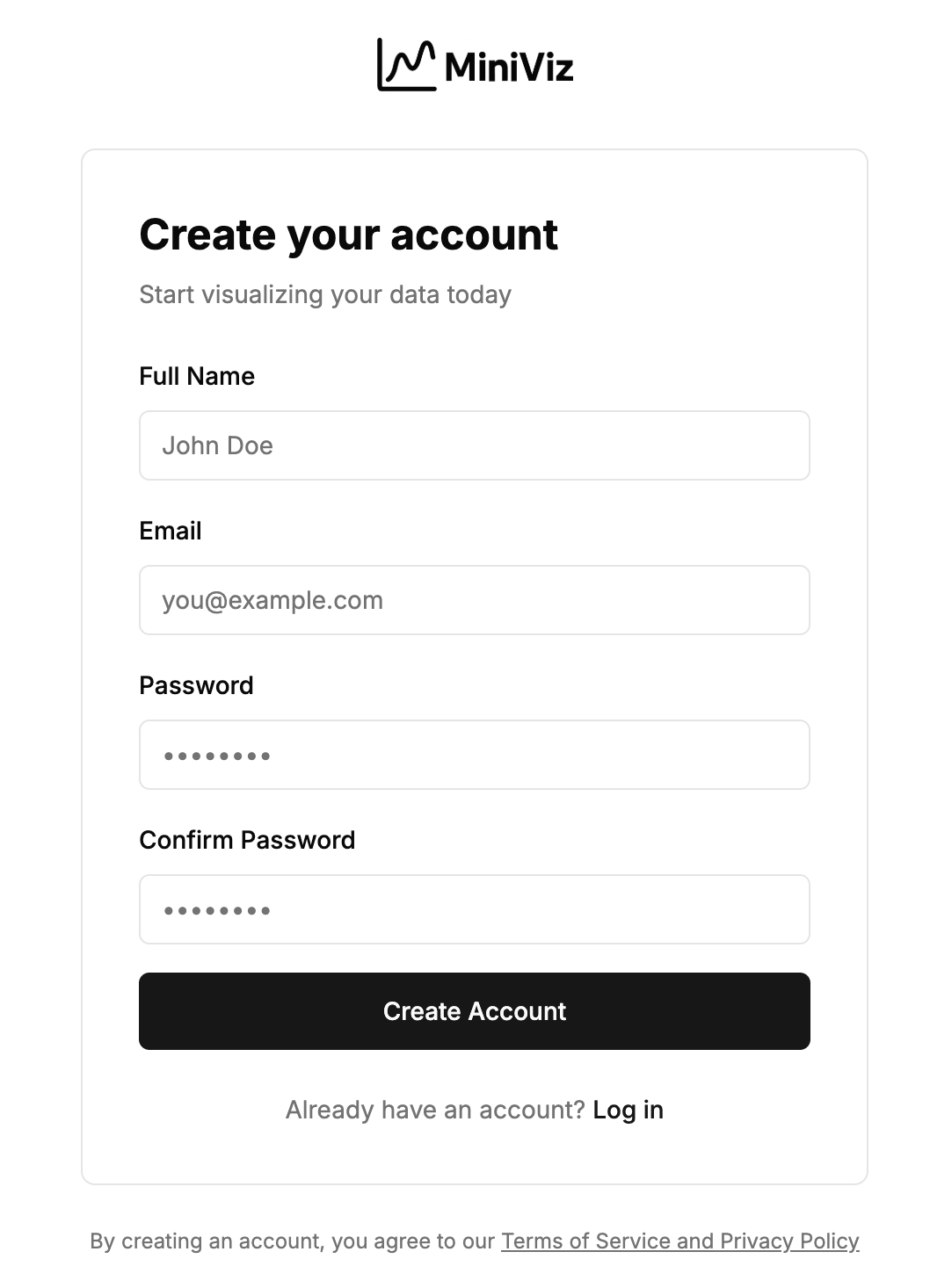 Account Creation / Login