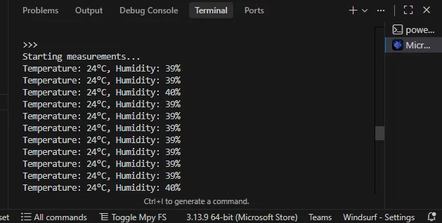 Project ID and token screen